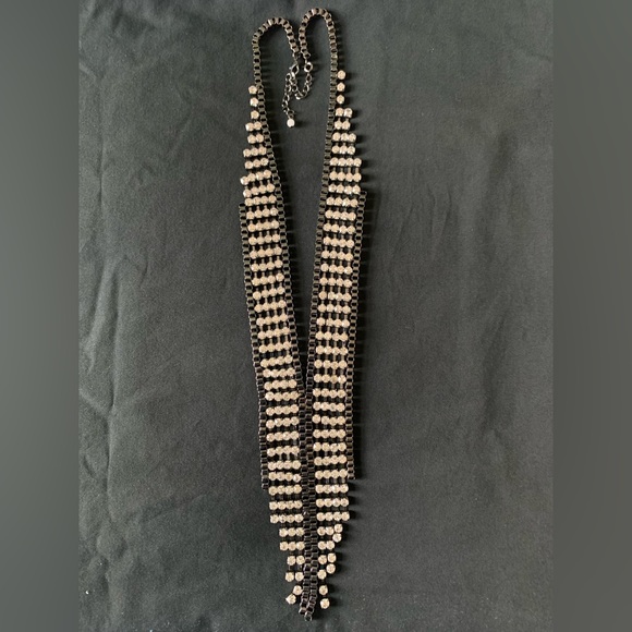 Black rhinestone necklace - Picture 1 of 2